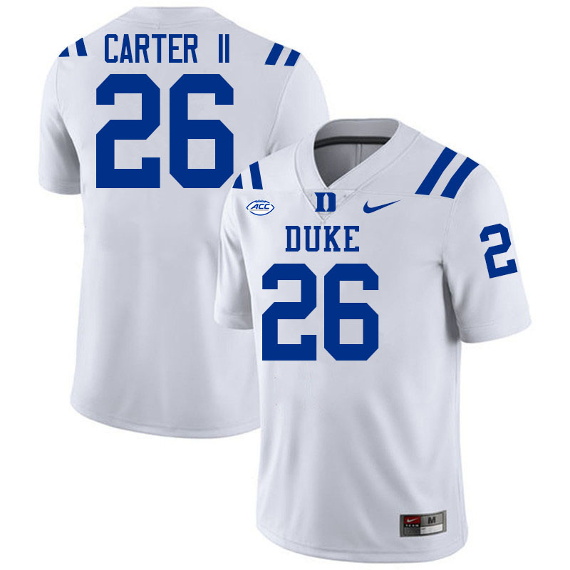 Michael Carter II Duke Jersey,Duke Blue Devils #26 Michael Carter II Jersey Youth College-White